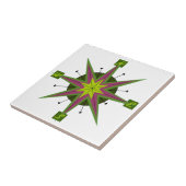 コンパスによって逸らされるデザイン タイル (側面)