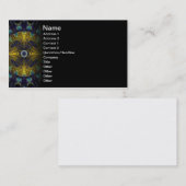 コンパスの抽象的なデジタルフラクタル 名刺 (正面/裏面)