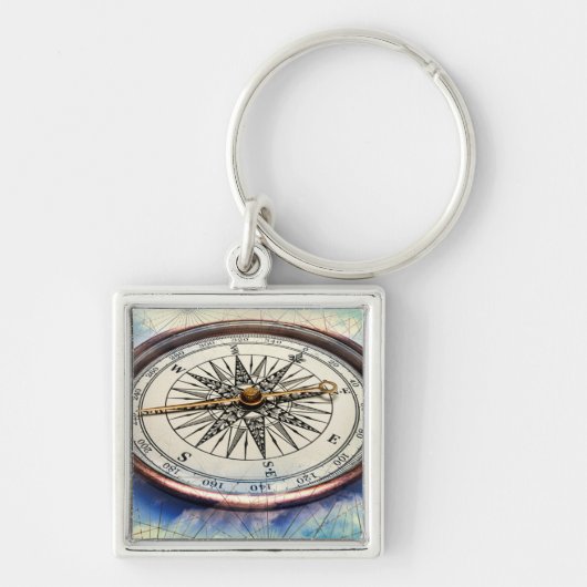 コンパスの雲 キーホルダー (正面)