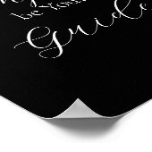 『コンパスを案内せよ』のフレーズ白 ポスター (角)