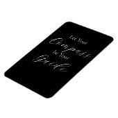 『コンパスを案内せよ』のフレーズ白 マグネット (左側)