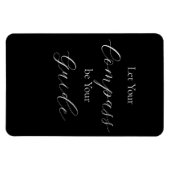 『コンパスを案内せよ』のフレーズ白 マグネット (横)