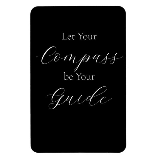 『コンパスを案内せよ』のフレーズ白 マグネット (縦)