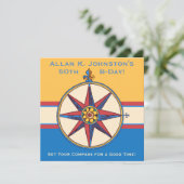 コンパスを50誕生日 招待状 (スタンド正面)