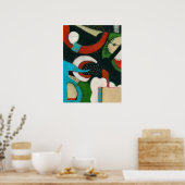 コンパスアットナイトポスターウォールアート ポスター (キッチン)