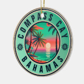 コンパスカイバハマレトロサンセットスーベニアー1950s セラミックオーナメント (左)