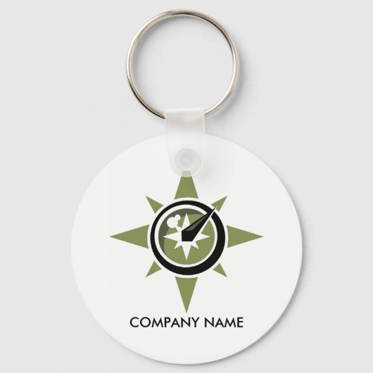 コンパスカスタマイズ可能キーチェーン キーホルダー (正面)