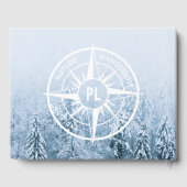 コンパススターエンブレムモノグラム冬スプルース林 ゲストブック (裏面)