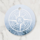 コンパススターエンブレムモノグラム冬スプルース林 フェイバータグ (裏面)