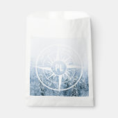 コンパススターエンブレムモノグラム冬スプルース林 フェイバーバッグ (正面)