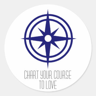 コンパスステッカー ラウンドシール