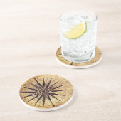 コンパスディスカバリーエイジワールドマップヴィンテージリトグラフ コースター (側面)