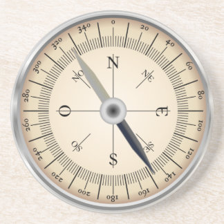 コンパスデザイン コースター