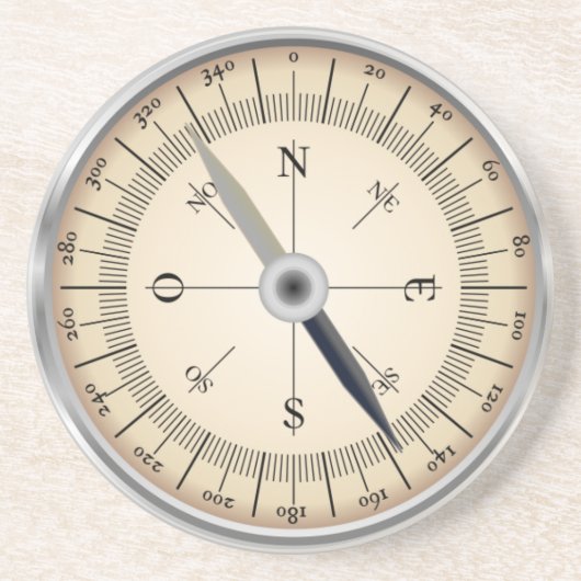 コンパスデザイン コースター (正面)