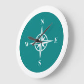 コンパスデザイン ラージ壁時計 (傾斜)