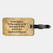 コンパスバッグで人生を送る ラゲッジタグ (裏面横)