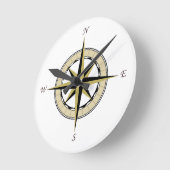 コンパスバラアート ラウンド壁時計 (傾斜)