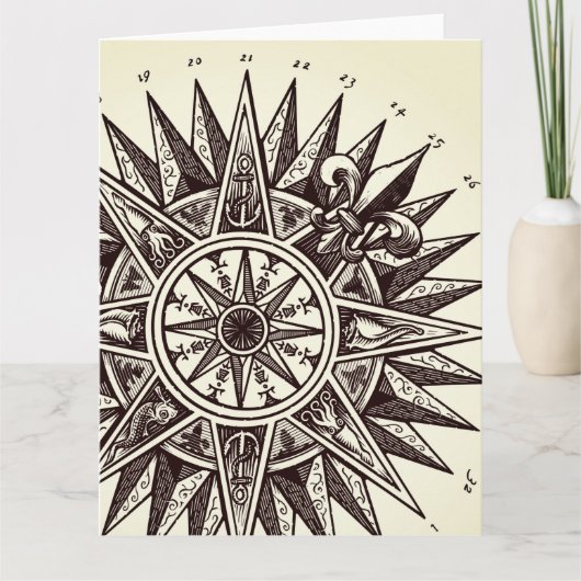 コンパスバラカード サンキューカード (正面)