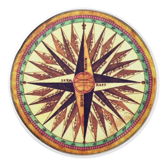 コンパスバラセラミックドアプル セラミックノブ (正面)