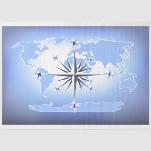 コンパスバラワールドマップデクページ 薄葉紙 (正面)