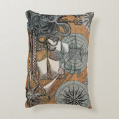 コンパスバラヴィンテージ航海のタコ船 アクセントクッション (裏面(縦))