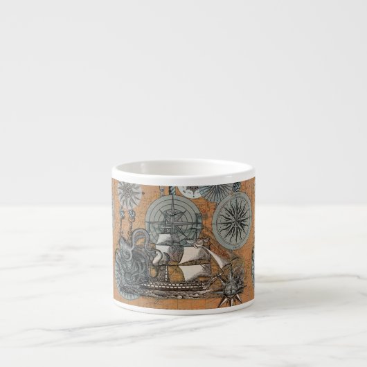 コンパスバラヴィンテージ航海のタコ船 エスプレッソカップ (正面)