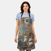 コンパスバラヴィンテージ航海のタコ船 エプロン (着用した状態)