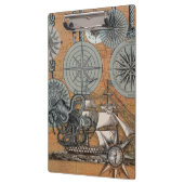 コンパスバラヴィンテージ航海のタコ船 クリップボード (左)