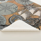 コンパスバラヴィンテージ航海のタコ船 シェルパブランケット (3/4)