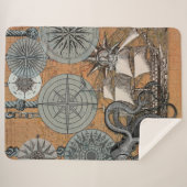 コンパスバラヴィンテージ航海のタコ船 シェルパブランケット (正面(横))