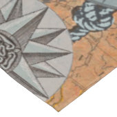 コンパスバラヴィンテージ航海のタコ船 テーブルクロス (アングル)