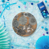 コンパスバラヴィンテージ航海のタコ船 ペーパープレート (パーティー)