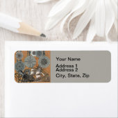 コンパスバラヴィンテージ航海のタコ船 ラベル (インサイチュ)