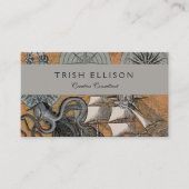 コンパスバラヴィンテージ航海のタコ船 名刺 (正面)