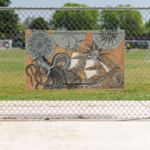 コンパスバラヴィンテージ航海のタコ船 横断幕 (インサイチュ)