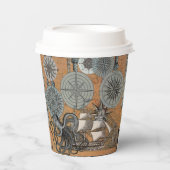 コンパスバラヴィンテージ航海のタコ船 紙コップ (正面)