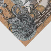 コンパスバラヴィンテージ航海のタコ船 薄葉紙 (詳細)