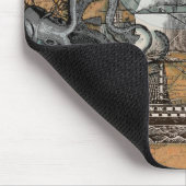 コンパスバラヴィンテージ航海のタコ マウスパッド (コーナー)