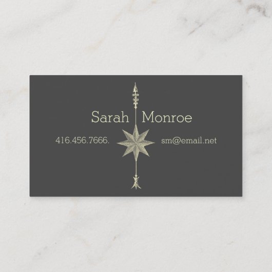 コンパスバラ矢印 名刺 (裏面)