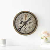 コンパスバラ1 ラージ壁時計 (ホーム)