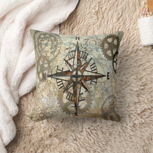 コンパスバラ&ギアズ、アーティスト·カレンJウィリアムズ クッション (ブランケット)