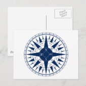 コンパスバラ ポストカード (正面/裏面)