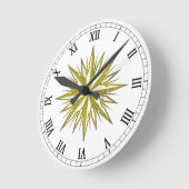 コンパスバラ ラウンド壁時計 (傾斜)