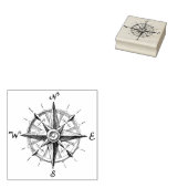 コンパスバラ ラバースタンプ (押印)