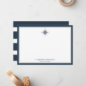 コンパスパーソナライズされた航海のエテ実在ートブローカー ノートカード (正面/裏面インサイチュ)