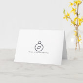 コンパスミニマリストカード |冒険 カード (黄色い花)