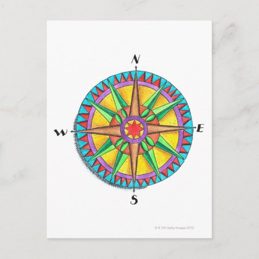 コンパスローズ ポストカード (正面)
