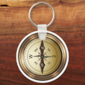 コンパス北南東wes キーホルダー (正面)