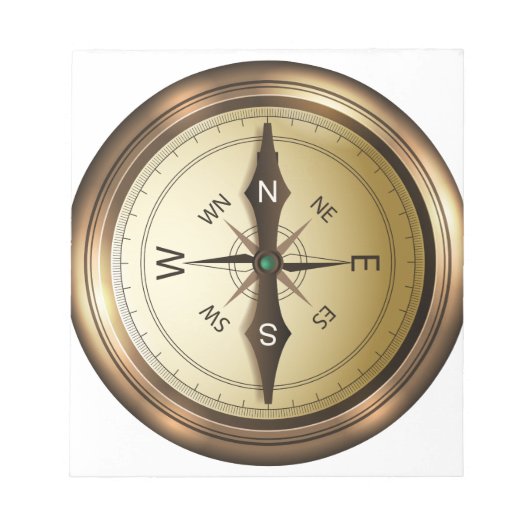 コンパス北南東wes ノートパッド (正面)