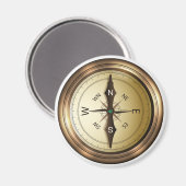 コンパス北南東wes マグネット (正面/裏面)